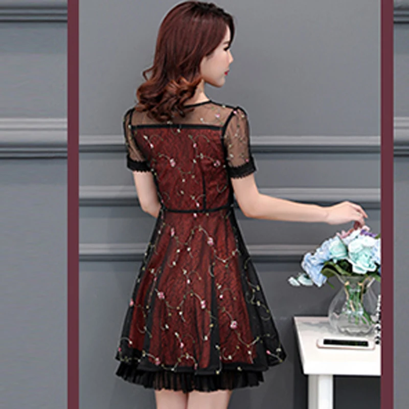 Модный принт Платья для женщин 2018 Лето Новинки Чистая Пряжа перспектива