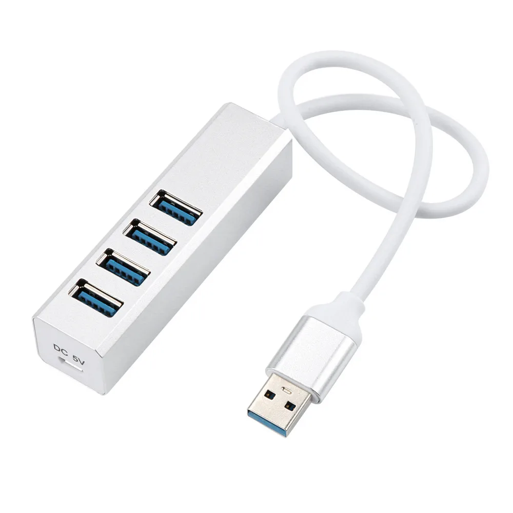 Лидер продаж 2020 30 см USB 3 0 4 портовый разветвитель алюминиевый высокоскоростной