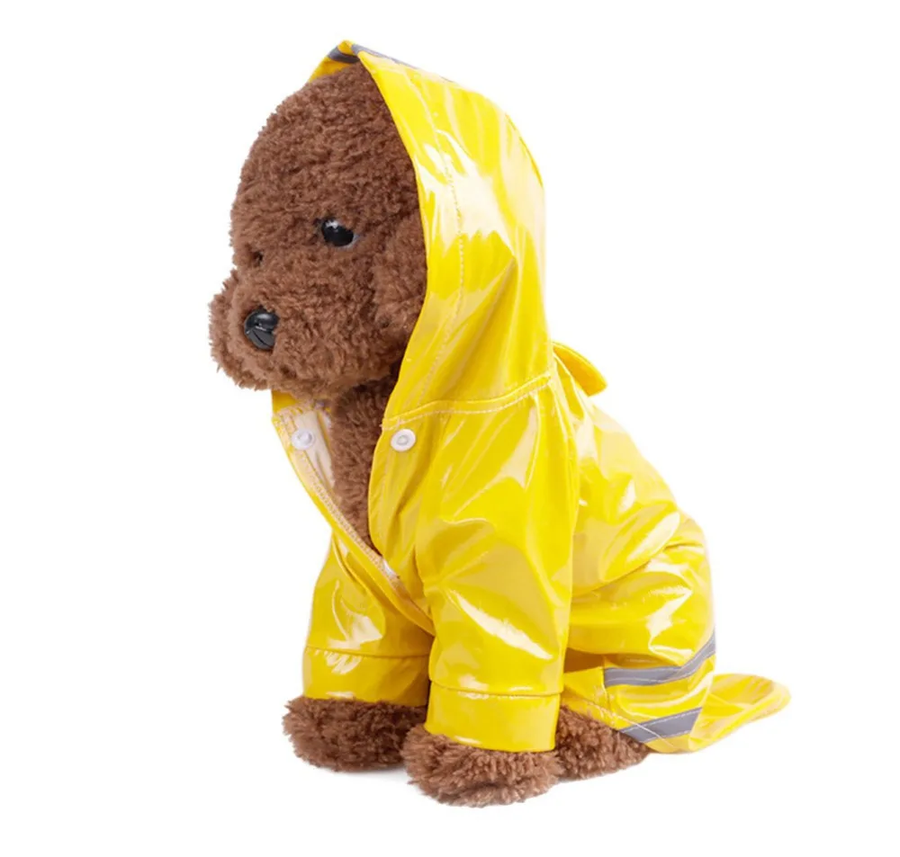 Dog Raincoat Pet Poncho with Hood Waterproof Rain Coat Jacket for Small Dogs |