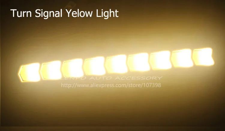 Универсальный высокомощный автомобильный гибкий светодиодный дневный ходовой