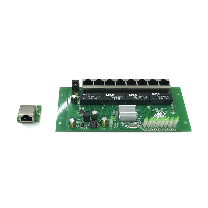 Поо PBC 8 порт Gigabit Ethernet коммутатор портов met pin way header 10/100/1000 m концентратор 8way