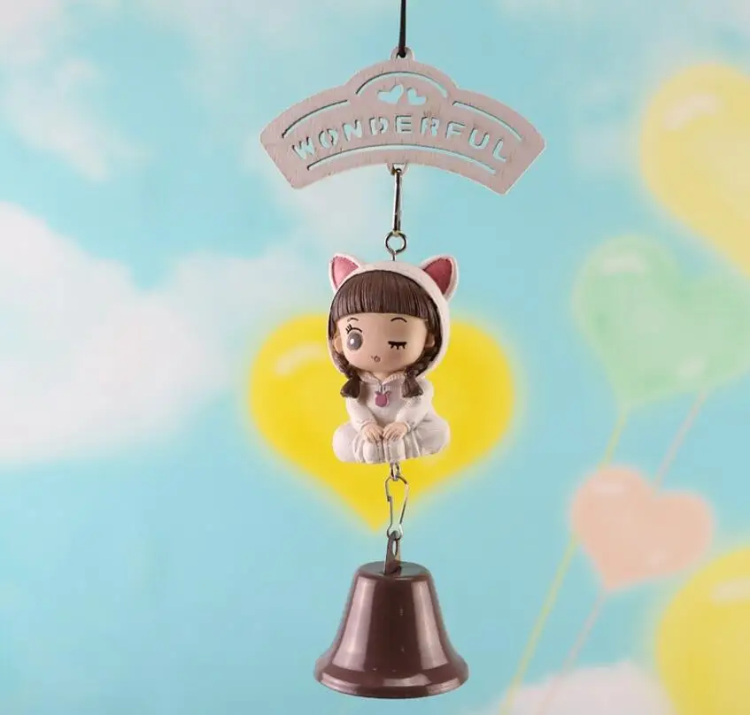 Винтажные потертые классические милые замечательные девичьи колокольчики пара