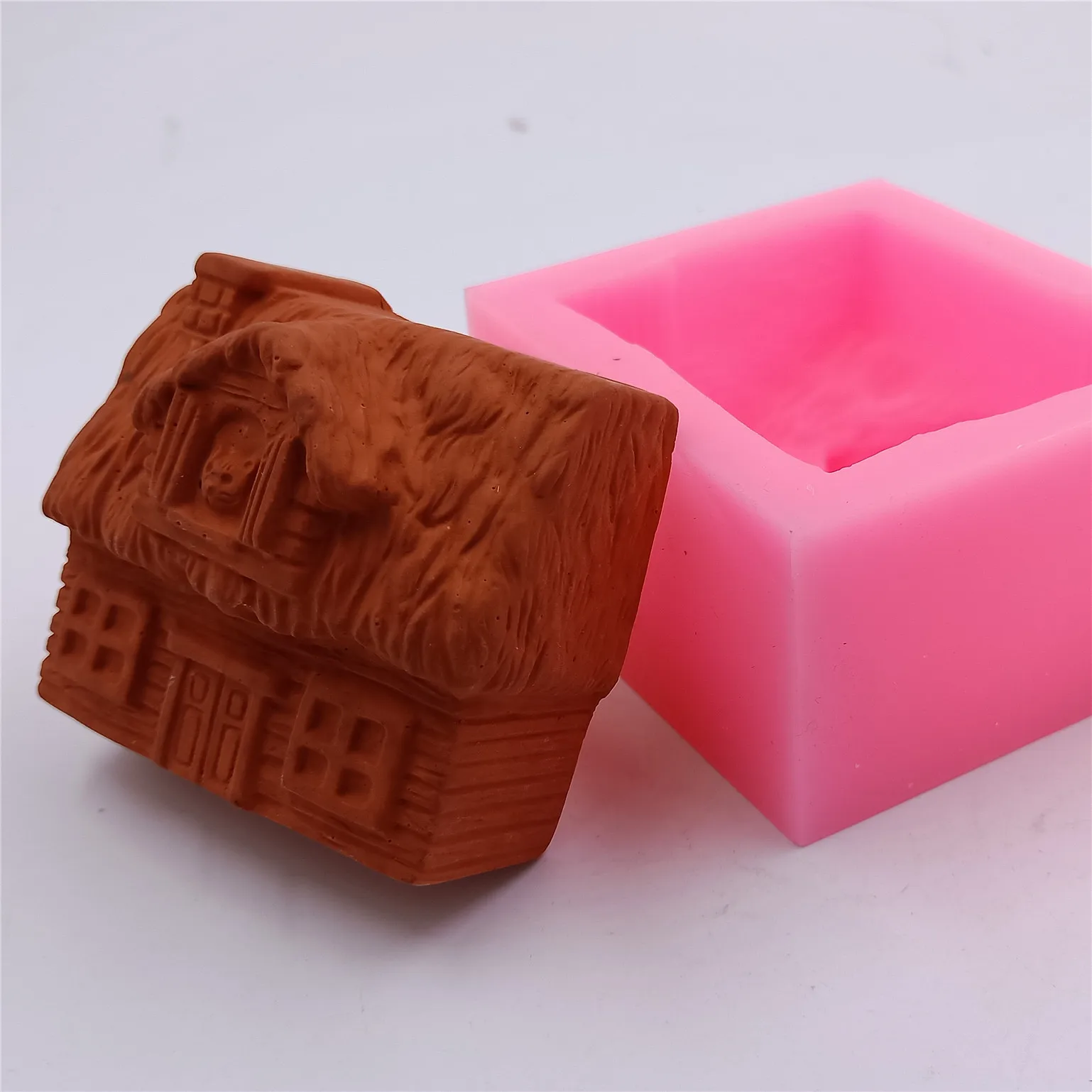 Дизайн дома силиконовая форма для мыла украшения Мусса торт шоколадвоск желе