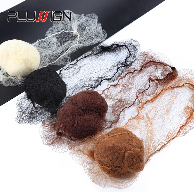 20Pcs Durable Nylon Hair Net For Bun Hair Hairstyle Tool Black Brown Beige Coffee 4 Colors 5Mm Mesh Hair Styling Hairnets