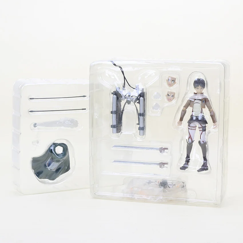 14 см аниме атака на Титанов фигурка Shingeki No Kyojin Mikasa Ackerman 203 Levi Figma 213 Eren 207 Figma ПВХ Модель игрушки