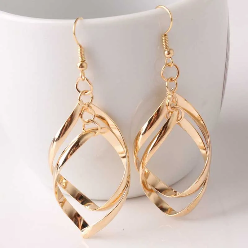

Best Selling Simple Design Multi-Hanging Layer Earrings Ladies Earrings Fashion Jewelry Bohemian Style Statement Jewelry