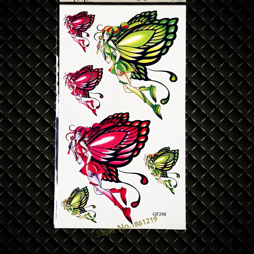 Временные тату наклейки для женщин боди арта 17x10 см водонепроницаемые детские
