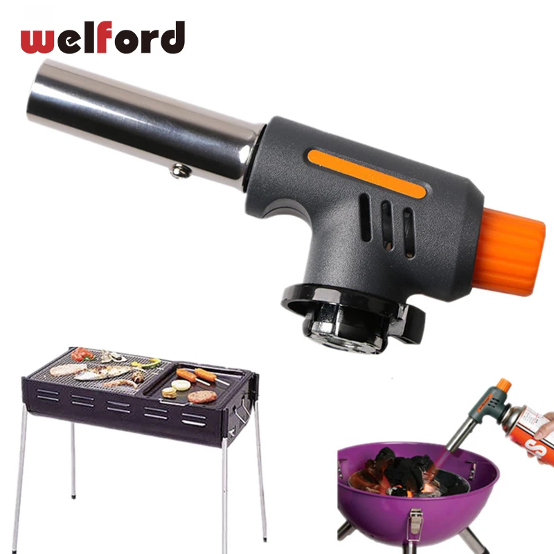 Открытый барбекю огнеупорный пистолет Портативный без газового бака высокой