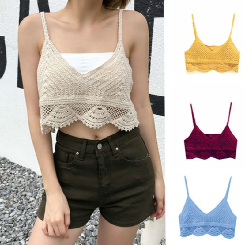 Летние пикантные однотонные трикотажные V галстук Топы Для женщин женственная