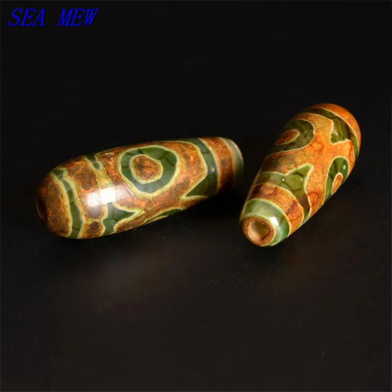 SEA MEW 12 мм * 30 тибетские глаза бусины дзи капли воды древний камень разделитель