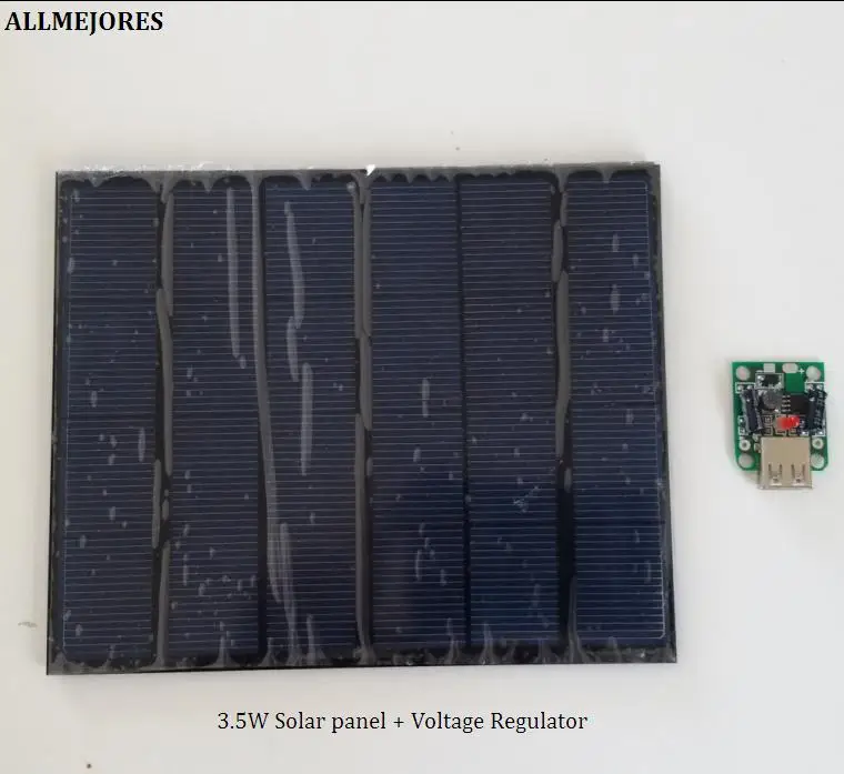 ALLMEJORES 6 в 3 5 Вт солнечная панель для самостоятельного зарядного устройства наборы