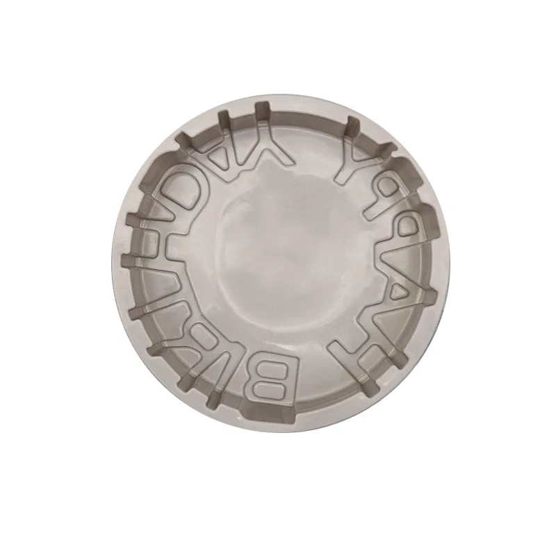 BAYCHEER 3D Silicone Cake Mold &quotHAPPY BIRTHDAY&quot Letters Decorating Tools Baking Pan Round Shape Molds | Дом и сад