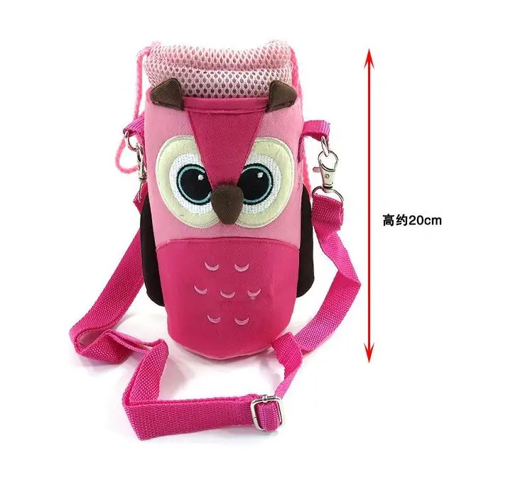 Pink Owl Новая детская мультяшная чашка для кормления, бутылка для воды, Термосумка, сохраняющая тепло, термос, Термосумка для хранения - Цвет: Pink Owl