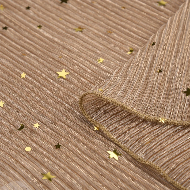 MIARHB модные женские туфли с длинным рукавом футболки Sexy Gold Star прозрачной сетки перспектива Свободные Топ уличные футболки пляжный топ A2