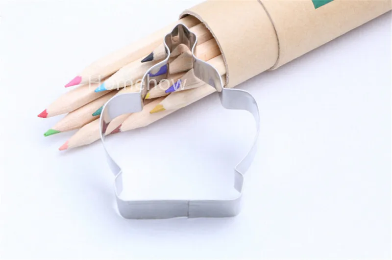 1PC/Lot Crown Cookie Cutter 6.5x 7cm Stainless Steel For Cake Cupcake Biscuit Fruit Kitchen Fondant Baking Tools | Дом и сад