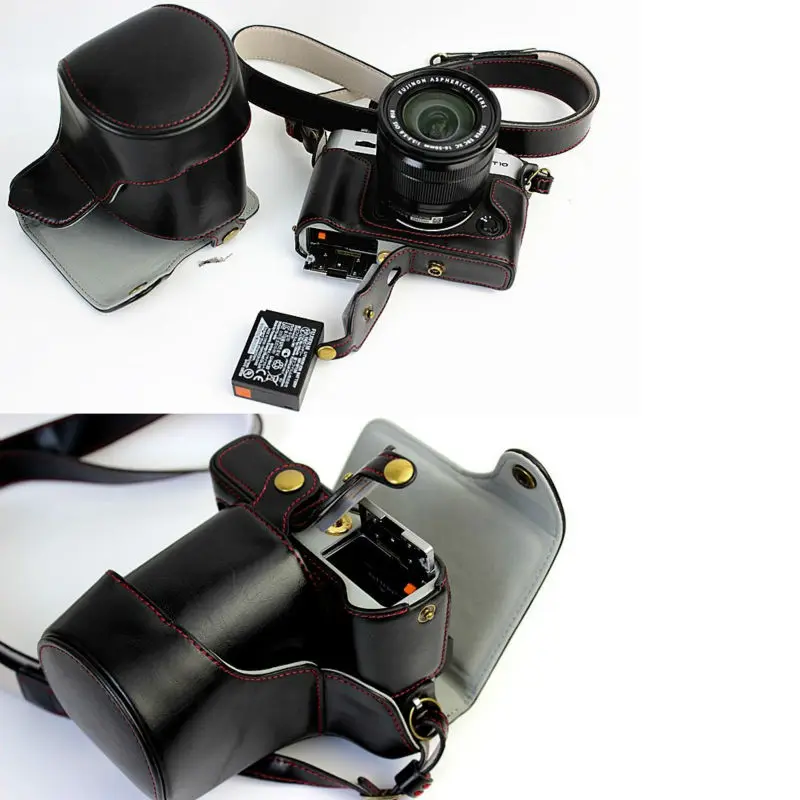 Роскошный чехол для камеры из искусственной кожи Fujifilm X T20 XT20 T10 XT10 16 50 мм 18 55