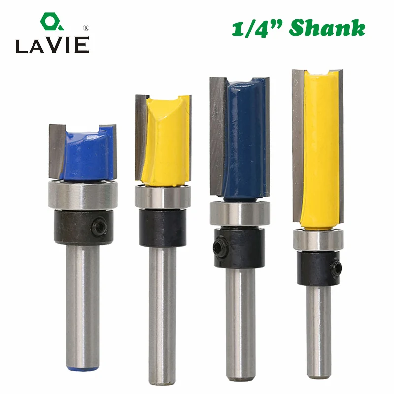 Концевая фреза MC01006 с хвостовиком 1/4 дюйма 1 шт.|flush trim bit|flush trimbit wood |