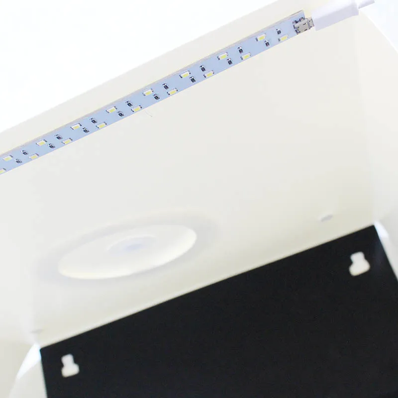 Портативный складной студийный софтбокс 40*40*40 см с черным/белым фоном лайтбокс |