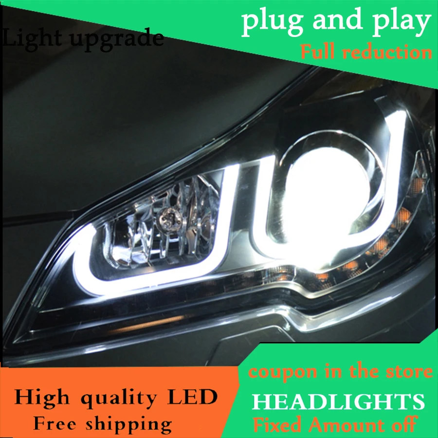 Автомобильный Стайлинг чехол для Subaru Outback 2010-2014 фары светодиодные DRL линзы HID