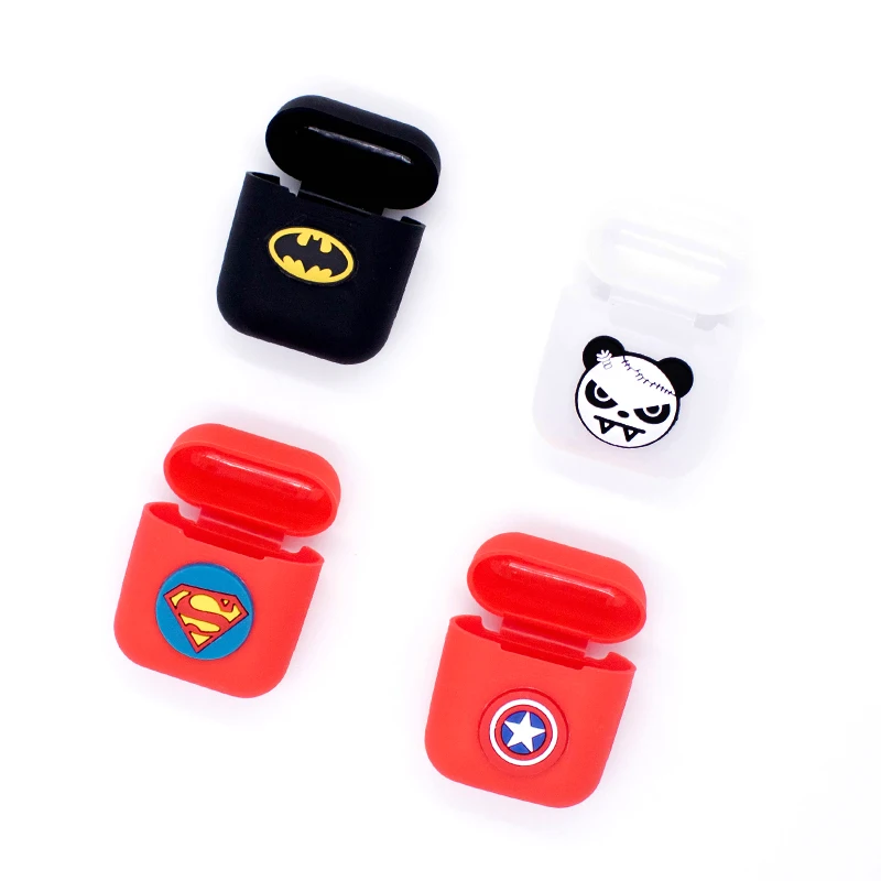 RBAYSALE For Airpod Case Silicone Cover Portable Earphone Accessories Airpods Apple Headphone Cartoon Fashion | Электроника