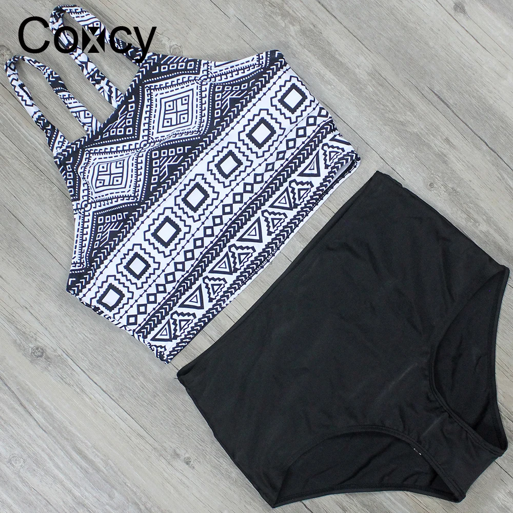 2018 новый плюс Размеры купальники Для женщин Высокая талия Купальник бикини Biquini