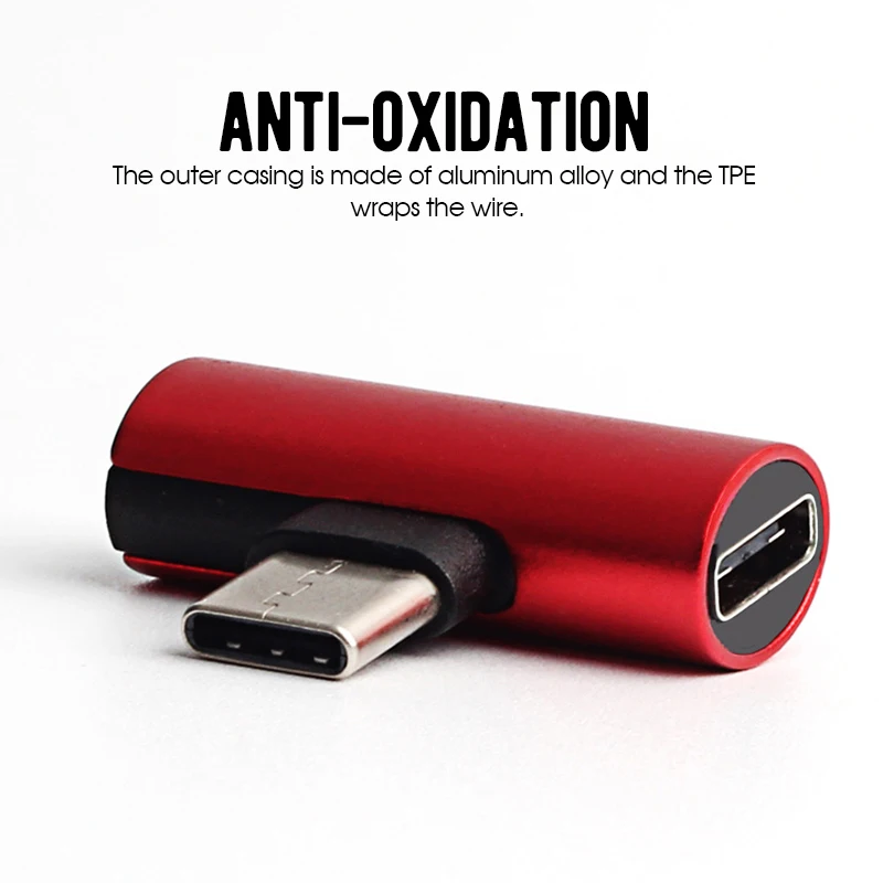 2 в 1 Тип C USB Аудио зарядки двойной адаптер AUX Splitter Зарядное устройство наушников