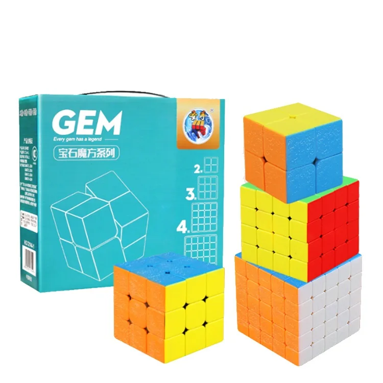 MIPOZOR GEM Series SS 4 шт./упак. водонепроницаемый магический скоростной куб без наклеек