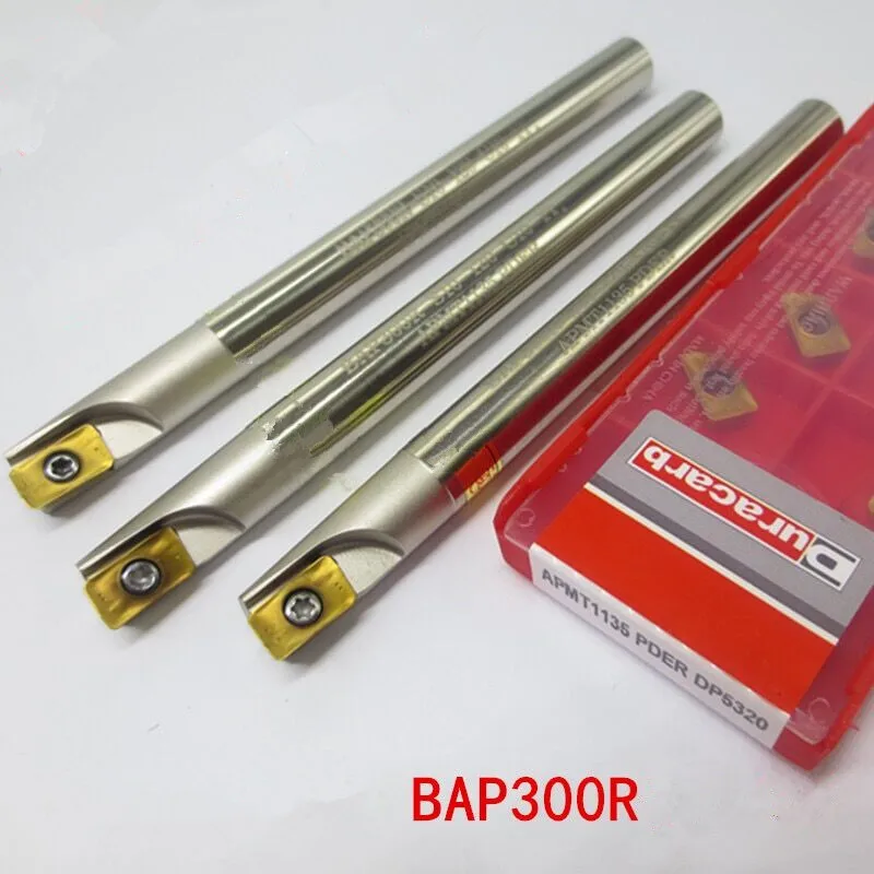 Концевая фреза с индексируемой головкой торцевая BAP300R12X12X130L + установлены 10