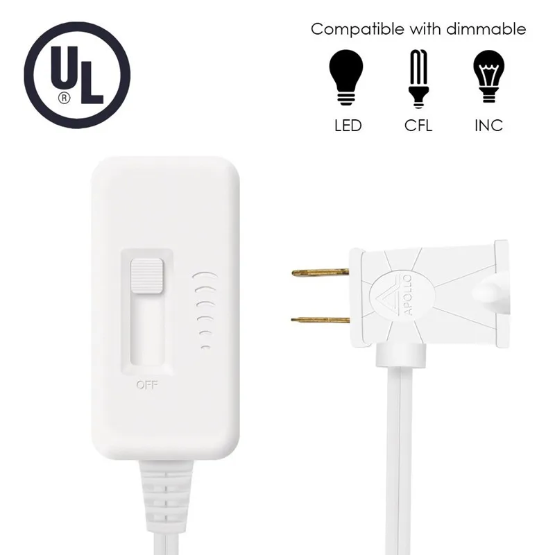 

UL Listed 110V Slide Control Lamp Dimmer for CFL/LED Dimmer 300W