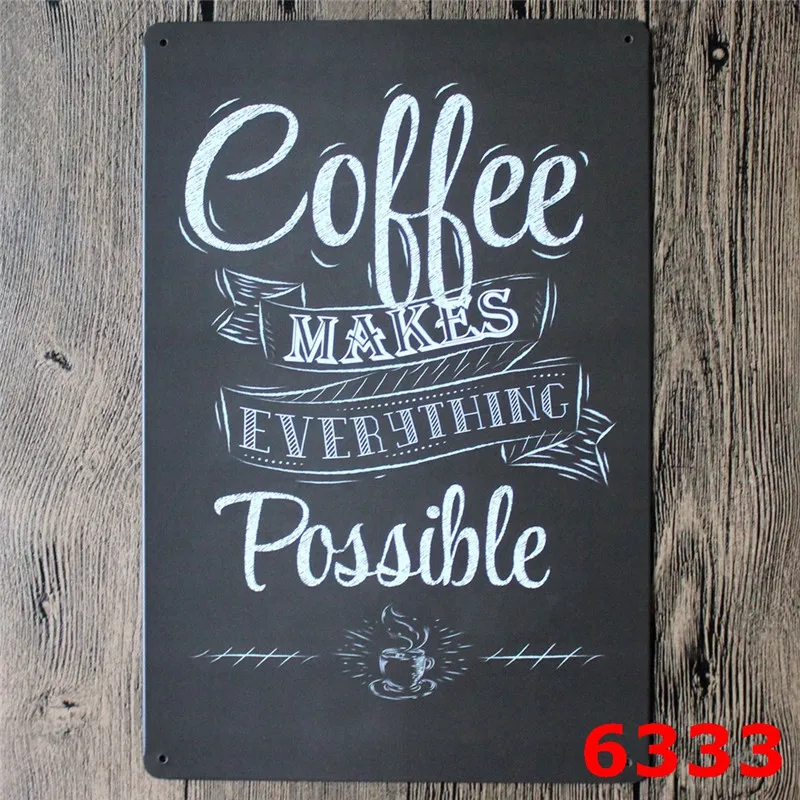 Наслаждайтесь кофе время настенное Искусство Живопись доска с рисунком делает