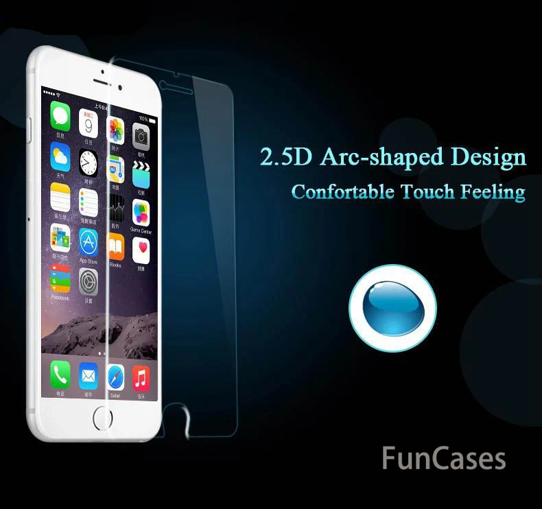 Протектор экрана закаленное стекло для iPhone 8 7 6 S Plus X 5 5S SE 4 4s XS MAX XR защитный