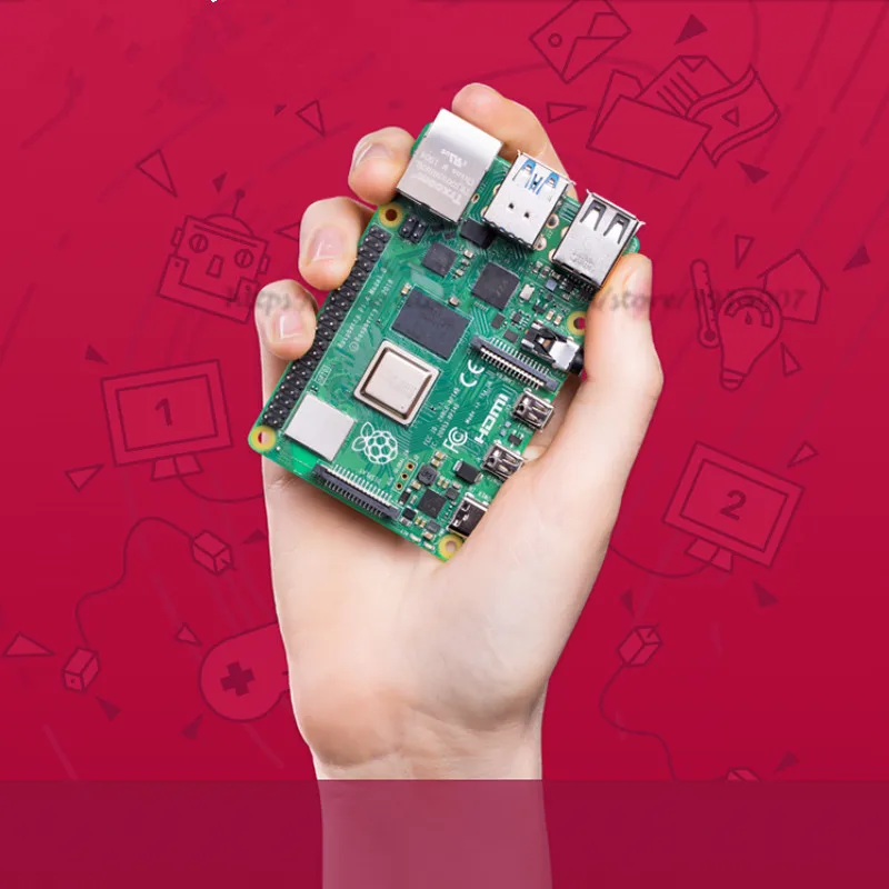 Raspberry Pi 4B 4 поколение B макетная плата для компьютера с искусственным интеллектом