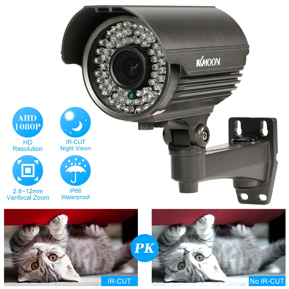 Камера видеонаблюдения KKmoon 1080P AHD наружная аналоговая камера для Sony CMOS