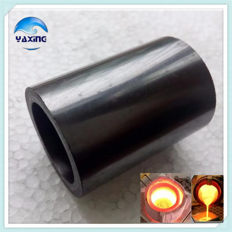 С крышкой Dia80x H80mm высокой чистоты графитовый тигель используется для драгоценных