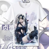 fategrand order joan of arc cotton t shirts for women jeanne darc student t shirt o neck short sleeve summer clothes top tees