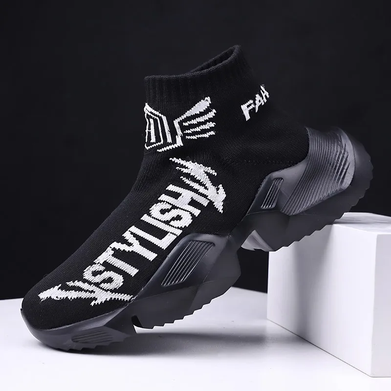 Новинка трендовая обувь tenis masculino дышащие летающие плетеные носки мужские