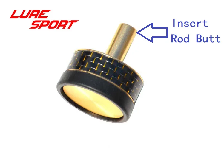 LureSport 2 шт. Торцевая крышка тканая углеродная трубка резиновая алюминиевая Стыковая Удочка строительный компонент для ремонта удочки DIY аксессуар