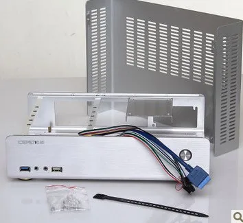 7003 Алюминиевый мини Itx Настольный чехол хост компьютер маленький компьютерный чехол Htpc блок питания