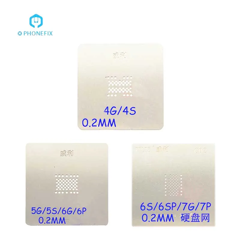 Трафарет PHONEFIX BGA для iPhone 4 4s 5 5c 5s 6 6Plus 6s 6splus 7 7plus Plus | Инструменты
