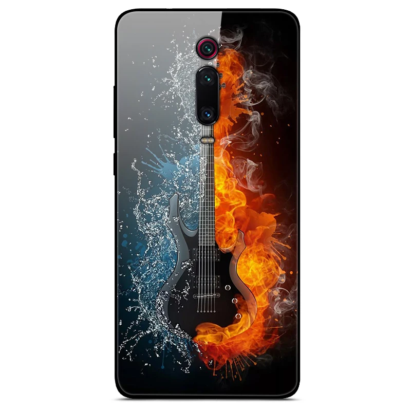 Tempered Glass Case For Xiaomi mi 9T Cover Mi9T Pro Soft Bumper 3D Cat Printing Funda For Xiaomi mi 9T Pro mi9T Mi9 T Phone Case