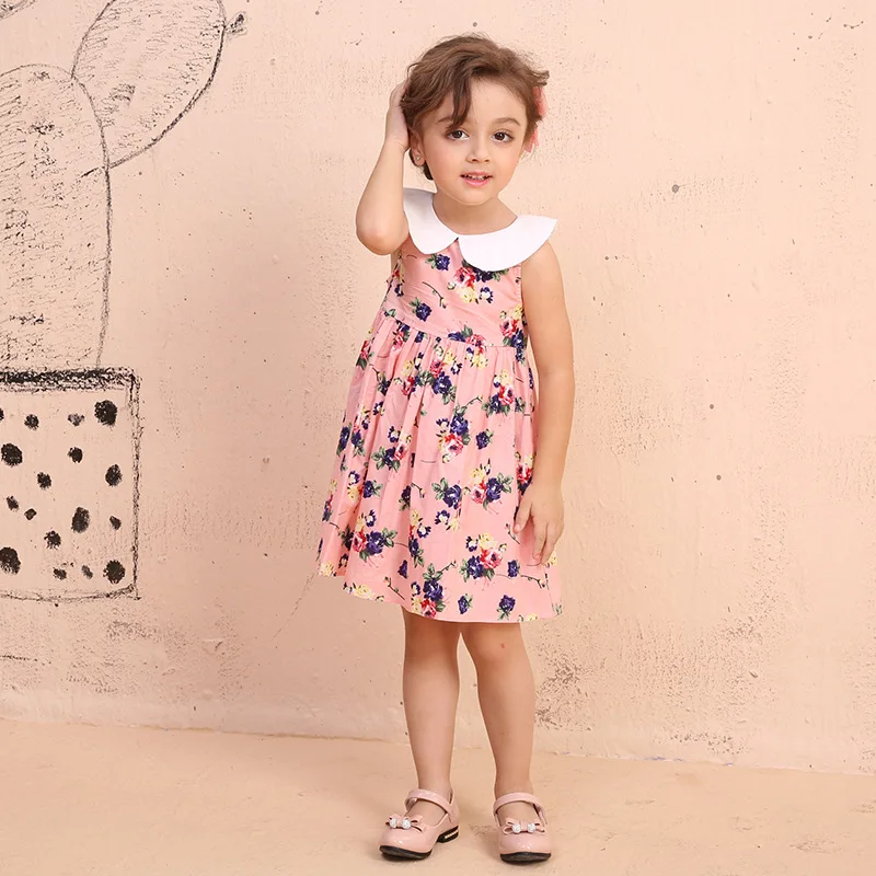 Одежда для девочек 2018 новый Детская праздничная одежда платья 5 лет Лето-Весна