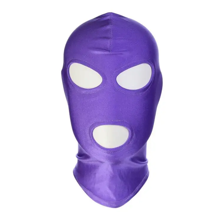 Полностью закрывающая голову маска бандаж Фетиш капюшон затягивающий дышащий