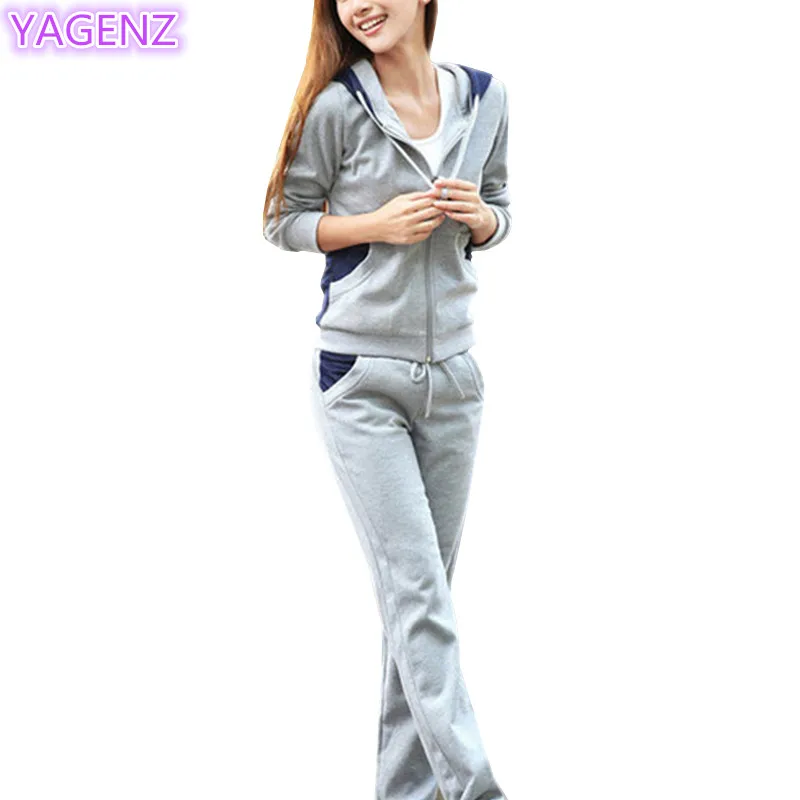 YAGENZ Женская одежда новая осенняя модная женская спортивная комплект из двух