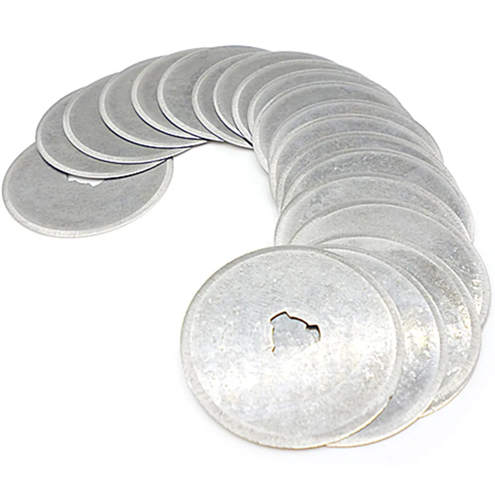 

20 Pack 28mm Rotary Blades Cutters Fabric Paper Circular Cut Patchwork Leather Craft Rotary Cutter Refill Replacement Blades New