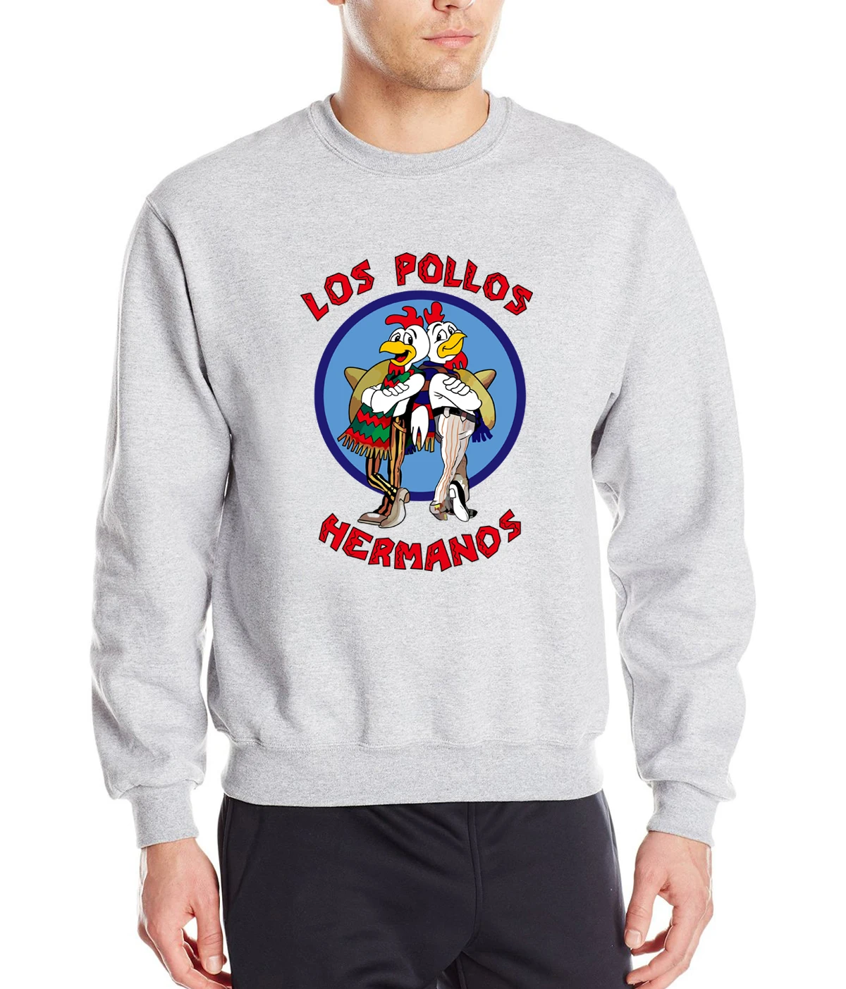 Мужские модные толстовки с надписью «Breaking Bad», LOS POLLOS Hermanos the Chicken Brothers, новинка, весенне-зимние модные толстовки с капюшоном, мужские S-2XL - Цвет: gray