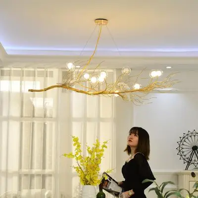 Ретро Утюг филиал светодиодный подвесные люстры блеск Обеденная Светодиодный
