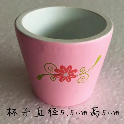Flower Cup 3pcs Оригинальная Цветущая игрушка с рисунком звезд дерево хобби ролевые игры кухонные игрушки розовый обеденный набор чайная чашка для девочек игрушки подарок - Цвет: Flower Cup 3pcs