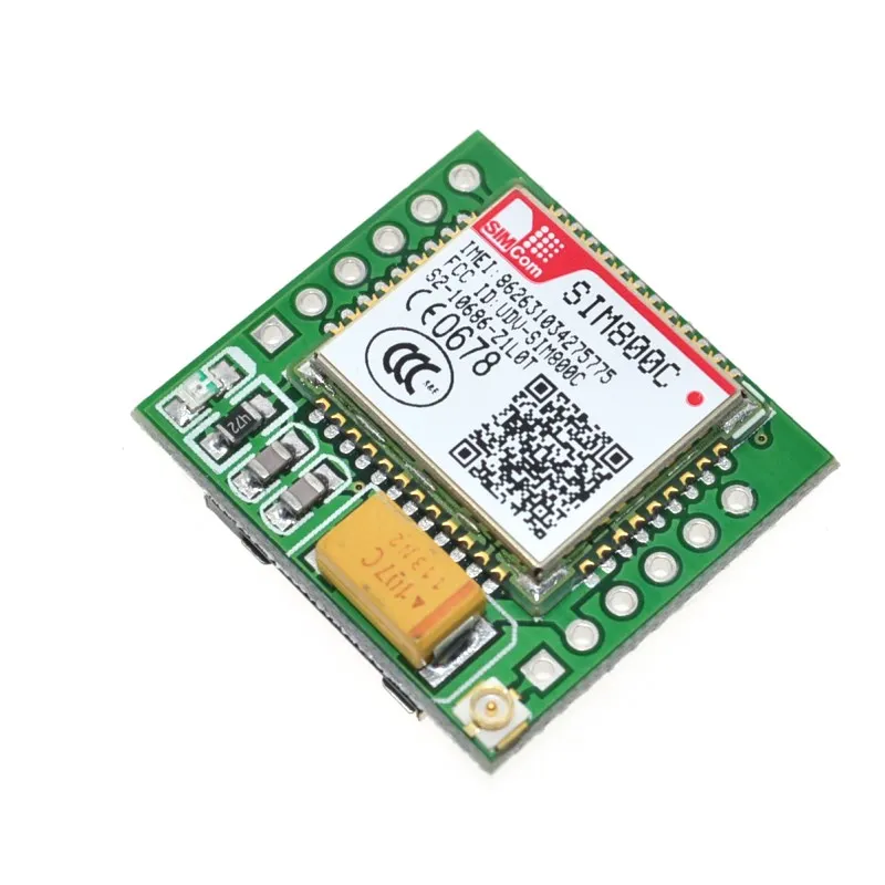 Новый маленький SIM800C GPRS GSM модуль карта microsim основная плата четырехдиапазонная ttl