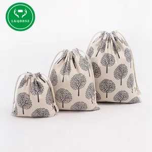 Сумка для хранения из хлопка и льна на шнурке, Подарочный органайзер для конфет, ювелирных изделий, косметичка для макияжа, для монет, ключей