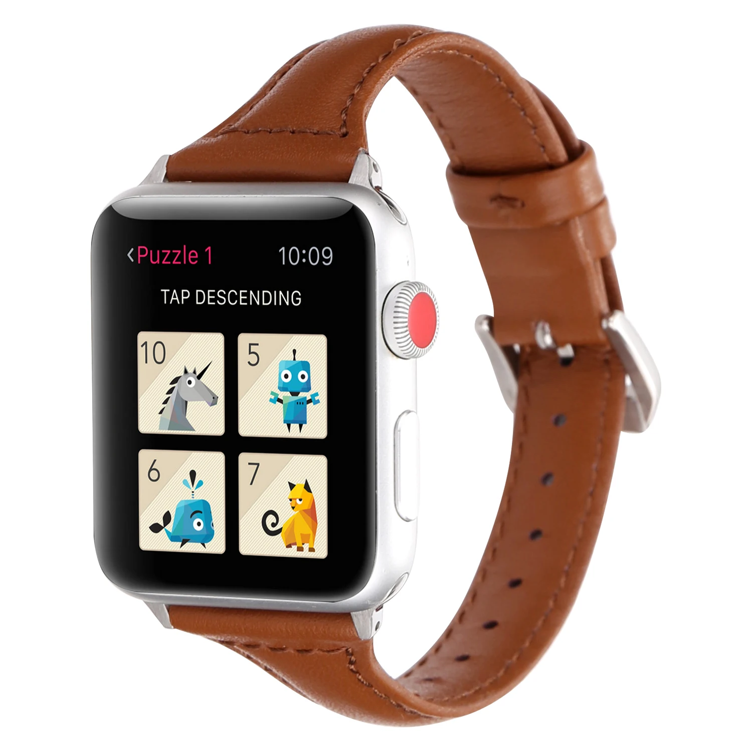 Ремешок из натуральной кожи для iWatch спортивный браслет Apple Watch 42 мм 38 Series 1 2